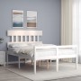 Cama para personas mayores con cabecero madera maciza 140x190cm de vidaXL, Camas y somieres - Ref: Foro24-3195397, Precio: 17...