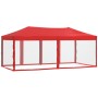 Carpa para fiestas plegable con paredes laterales rojo 3x6 m de vidaXL, Carpas y cenadores - Ref: Foro24-93555, Precio: 196,0...