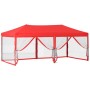 Carpa para fiestas plegable con paredes laterales rojo 3x6 m de vidaXL, Carpas y cenadores - Ref: Foro24-93555, Precio: 196,0...