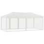 Carpa para fiestas plegable con paredes laterales crema 3x6 m de vidaXL, Carpas y cenadores - Ref: Foro24-93550, Precio: 214,...