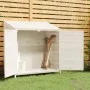 Cobertizo de jardín madera de abeto maciza blanco 102x52x112 cm de vidaXL, Cobertizos - Ref: Foro24-152183, Precio: 202,12 €,...