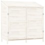 Cobertizo de jardín madera de abeto maciza blanco 102x52x112 cm de vidaXL, Cobertizos - Ref: Foro24-152183, Precio: 206,45 €,...