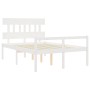 Cama para personas mayores con cabecero madera maciza 140x190cm de vidaXL, Camas y somieres - Ref: Foro24-3195397, Precio: 17...