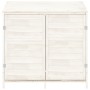 Cobertizo de jardín madera de abeto maciza blanco 102x52x112 cm de vidaXL, Cobertizos - Ref: Foro24-152183, Precio: 206,45 €,...