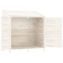 Cobertizo de jardín madera de abeto maciza blanco 102x52x112 cm de vidaXL, Cobertizos - Ref: Foro24-152183, Precio: 206,45 €,...