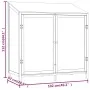 Cobertizo de jardín madera de abeto maciza blanco 102x52x112 cm de vidaXL, Cobertizos - Ref: Foro24-152183, Precio: 202,12 €,...