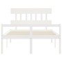 Cama para personas mayores con cabecero madera maciza 140x190cm de vidaXL, Camas y somieres - Ref: Foro24-3195397, Precio: 17...
