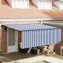 Toldo Retráctil Azul y 400 x 300 cm Poliéster y Aluminio en Toldos | Comprar online en Foru.es