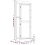 Cobertizo de jardín madera maciza abeto antracita 55x52x174,5cm de vidaXL, Cobertizos - Ref: Foro24-152188, Precio: 189,15 €,...