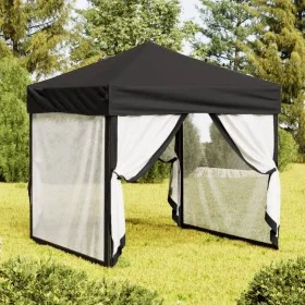Carpa para fiestas plegable con paredes laterales negro 2x2 m de vidaXL, Carpas y cenadores - Ref: Foro24-93511, Precio: 119,...