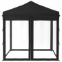 Carpa para fiestas plegable con paredes laterales negro 2x2 m de vidaXL, Carpas y cenadores - Ref: Foro24-93511, Precio: 121,...