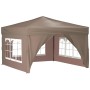 Carpa de fiesta plegable con paredes laterales gris taupe 3x3 m de vidaXL, Carpas y cenadores - Ref: Foro24-93526, Precio: 15...
