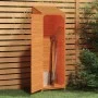 Cobertizo de jardín madera maciza de abeto marrón 55x52x174,5cm de vidaXL, Cobertizos - Ref: Foro24-152189, Precio: 209,41 €,...
