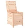 Baúl para cojines madera de abeto maciza 50x50x56 cm de vidaXL, Cajas de almacenaje para exteriores - Ref: Foro24-152162, Pre...