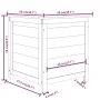 Baúl para cojines madera de abeto maciza 50x50x56 cm de vidaXL, Cajas de almacenaje para exteriores - Ref: Foro24-152162, Pre...