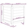 Baúl para cojines madera de abeto maciza 50x50x56 cm de vidaXL, Cajas de almacenaje para exteriores - Ref: Foro24-152162, Pre...