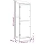 Cobertizo de jardín madera maciza de abeto marrón 55x52x174,5cm de vidaXL, Cobertizos - Ref: Foro24-152189, Precio: 209,41 €,...