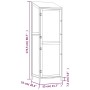 Cobertizo de jardín madera maciza de abeto marrón 55x52x174,5cm de vidaXL, Cobertizos - Ref: Foro24-152189, Precio: 188,48 €,...