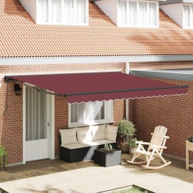 Toldo Retráctil Manual Burdeos 400 x 300 cm Poliéster y metal en Toldos | Comprar online en Foru.es