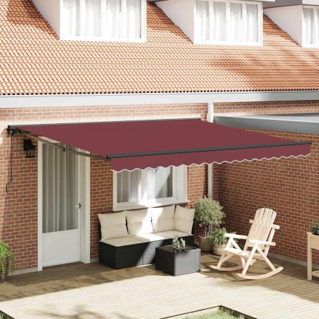 Toldo Retráctil Manual Burdeos 400 x 300 cm Poliéster y metal en Toldos | Comprar online en Foru.es