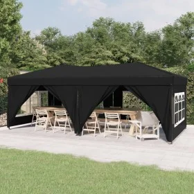 Folding party tent with black side walls 3x6 m by vidaXL, Tents and gazebos - Ref: Foro24-93546, Price: 216,24 €, Discount: %