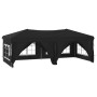 Carpa para fiestas plegable con paredes laterales negra 3x6 m de vidaXL, Carpas y cenadores - Ref: Foro24-93546, Precio: 222,...