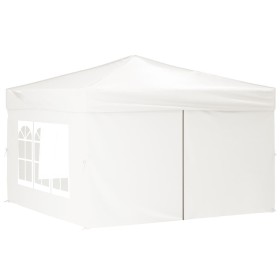 Carpa para fiestas plegable con paredes laterales blanco 3x3 m de vidaXL, Carpas y cenadores - Ref: Foro24-93524, Precio: 153...