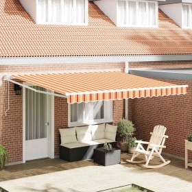 Toldo Retráctil Amarillo y Naranja 400 x 300 cm en Toldos | Comprar online en Foru.es