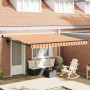 Toldo Retráctil Manual Amarillo y Naranja 400 x 300 cm en Toldos | Comprar online en Foru.es