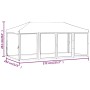 Carpa para fiestas plegable con paredes laterales azul 3x6 m de vidaXL, Carpas y cenadores - Ref: Foro24-93549, Precio: 229,8...