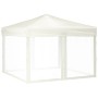 Carpa para fiestas plegable con paredes laterales crema 3x3 m de vidaXL, Carpas y cenadores - Ref: Foro24-93529, Precio: 107,...