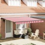Toldo Retráctil Rojo y 400 x 300 cm Poliéster y metal en Toldos | Comprar online en Foru.es