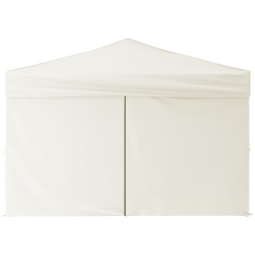 Carpa para fiestas plegable con paredes laterales crema 3x3 m de vidaXL, Carpas y cenadores - Ref: Foro24-93522, Precio: 160,...