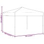 Carpa para fiestas plegable gris taupe 3x3 m de vidaXL, Carpas y cenadores - Ref: Foro24-93519, Precio: 106,24 €, Descuento: %
