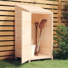 Cobertizo de jardín madera de abeto maciza 55x52x112 cm de vidaXL, Cobertizos - Ref: Foro24-152178, Precio: 123,03 €, Descuen...