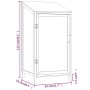 Cobertizo de jardín madera de abeto maciza 55x52x112 cm de vidaXL, Cobertizos - Ref: Foro24-152178, Precio: 131,65 €, Descuen...
