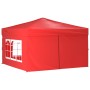 Carpa para fiestas plegable con paredes laterales rojo 3x3 m de vidaXL, Carpas y cenadores - Ref: Foro24-93527, Precio: 165,2...