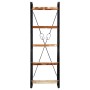 Estantería de 5 niveles madera maciza reciclada 60x30x180 cm en Librerías y estanterías | Comprar online en Foru.es