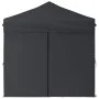 Carpa de fiesta plegable con paredes laterales antracita 2x2 m de vidaXL, Carpas y cenadores - Ref: Foro24-93502, Precio: 129...