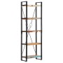 Estantería de 5 niveles madera maciza reciclada 60x30x180 cm en Librerías y estanterías | Comprar online en Foru.es