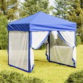 Carpa para fiestas plegable con paredes laterales azul 2x2 m de vidaXL, Carpas y cenadores - Ref: Foro24-93507, Precio: 104,9...