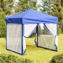 Carpa para fiestas plegable con paredes laterales azul 2x2 m de vidaXL, Carpas y cenadores - Ref: Foro24-93507, Precio: 110,2...