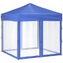 Carpa para fiestas plegable con paredes laterales azul 2x2 m de vidaXL, Carpas y cenadores - Ref: Foro24-93507, Precio: 110,2...