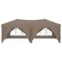 Carpa para fiestas plegable con paredes gris taupé 3x6 m de vidaXL, Carpas y cenadores - Ref: Foro24-93547, Precio: 215,51 €,...