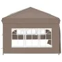 Carpa para fiestas plegable con paredes gris taupé 3x6 m de vidaXL, Carpas y cenadores - Ref: Foro24-93547, Precio: 215,51 €,...