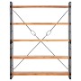 Estantería de 5 niveles madera maciza de acacia 140x30x180 cm en Librerías y estanterías | Comprar online en Foru.es