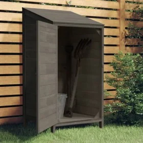 Cobertizo de jardín madera abeto maciza antracita 55x52x112 cm de vidaXL, Cobertizos - Ref: Foro24-152180, Precio: 118,94 €, ...