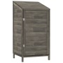 Cobertizo de jardín madera abeto maciza antracita 55x52x112 cm de vidaXL, Cobertizos - Ref: Foro24-152180, Precio: 116,91 €, ...