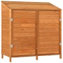 Cobertizo de jardín madera de abeto maciza marrón 102x52x112 cm de vidaXL, Cobertizos - Ref: Foro24-152185, Precio: 185,15 €,...