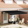 Toldo Retráctil Manual Negro 400 x 300 cm Poliéster y Aluminio en Toldos | Comprar online en Foru.es